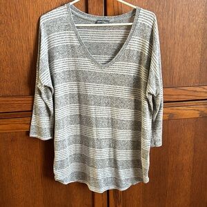 Market & Spruce Size Large Striped Corinna Paulsen Brushed Knit Top